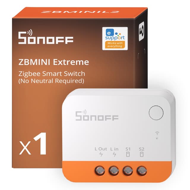 🌟 SONOFF Zigbee Smart Switch - Kein Neutralleiter Erforderlich 🏡