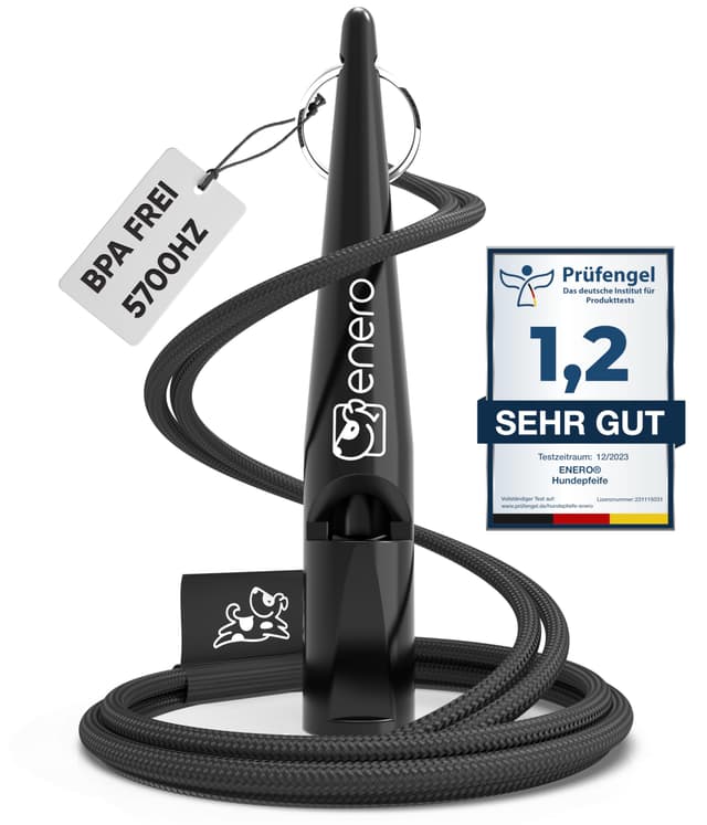 🐾 ENERO® Hundepfeife mit Umhängeband - Perfektes Hundezubehör 🐶