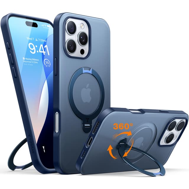 TORRAS Ostand Q3 Spin für iPhone 16 Pro Max Hülle 📱💙