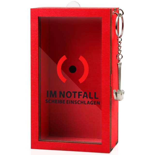 🎁 Anruzon Lustige Notfallbox mit Hammer - Geburtstagsgeschenk