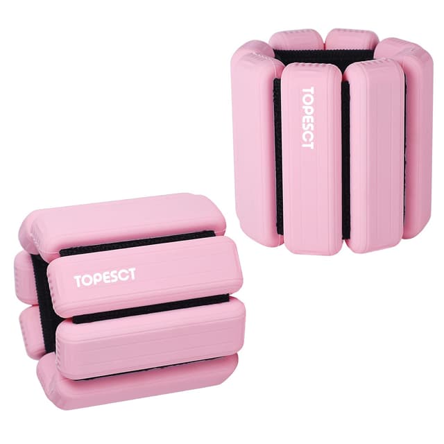 TopEsct Verstellbare Handgelenkgewichte Set - Langlebige tragbare Handgelenk- und Knöchelgewichte in Rosa 🏋️‍♀️