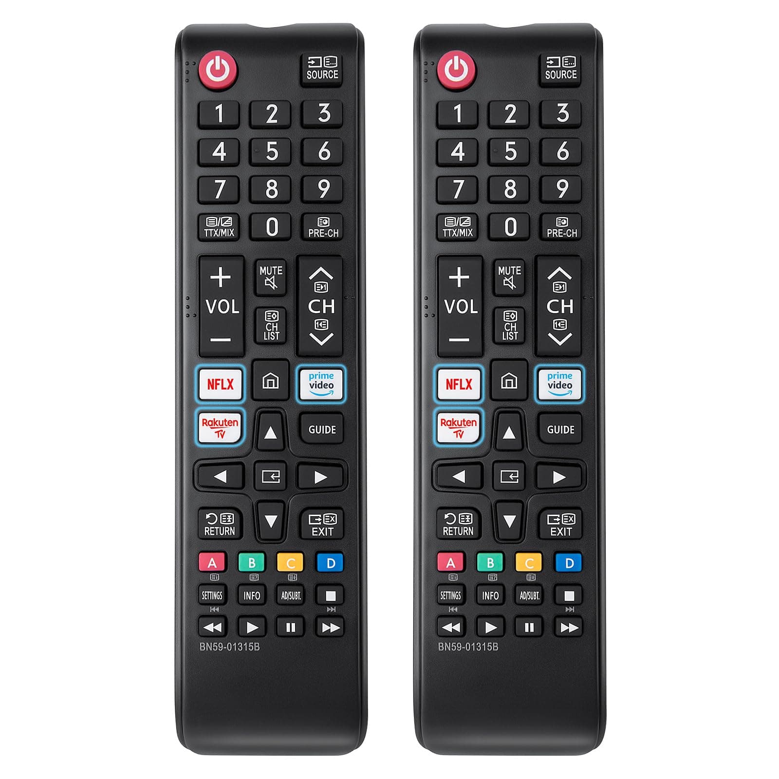 📺🔥 Ersatz Fernbedienung für Samsung Smart TV - Universal-Fernbedienung (2er Pack) 🚀