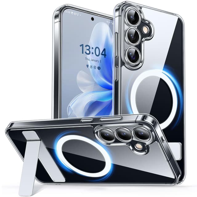 CANSHN Samsung Galaxy S25 Hülle mit Ständer und MagSafe