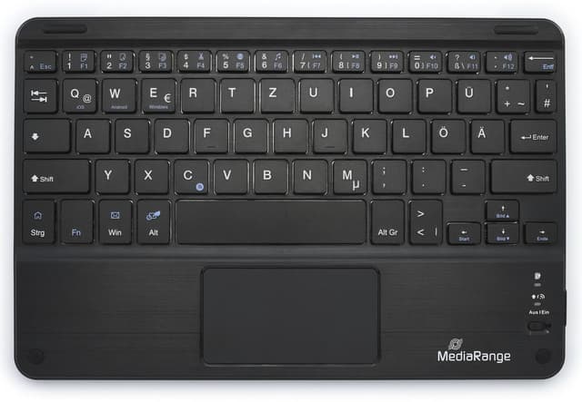 MediaRange Kompakte Funk-Tastatur mit 64 Tasten und Touchpad 🎮🖱️