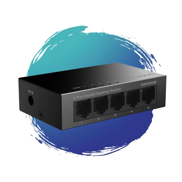 🔥 STRONG SW5000M | 5-Port Switch Gigabit Ethernet in Metall 🔥