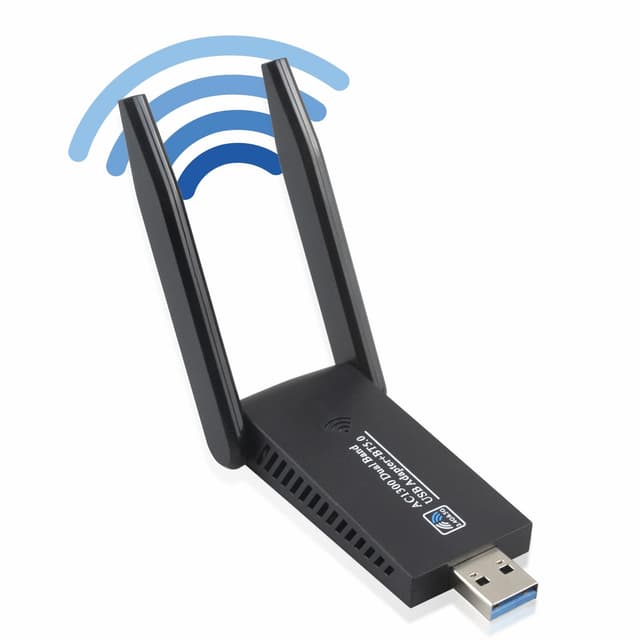 🔥🔥🔥 Super Angebot! BOOBRIE WLAN Stick für PC Dual Band 2.4Ghz 5Ghz USB 3.0 Adapter 1300Mbps mit MU-MIMO Wireless WLAN Stick für Laptop/Desktop/PC