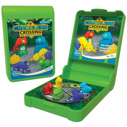 🦎🌈 ThinkFun 76577 - Flip N' Chamäleon Crossing - Reise-Logikspiel