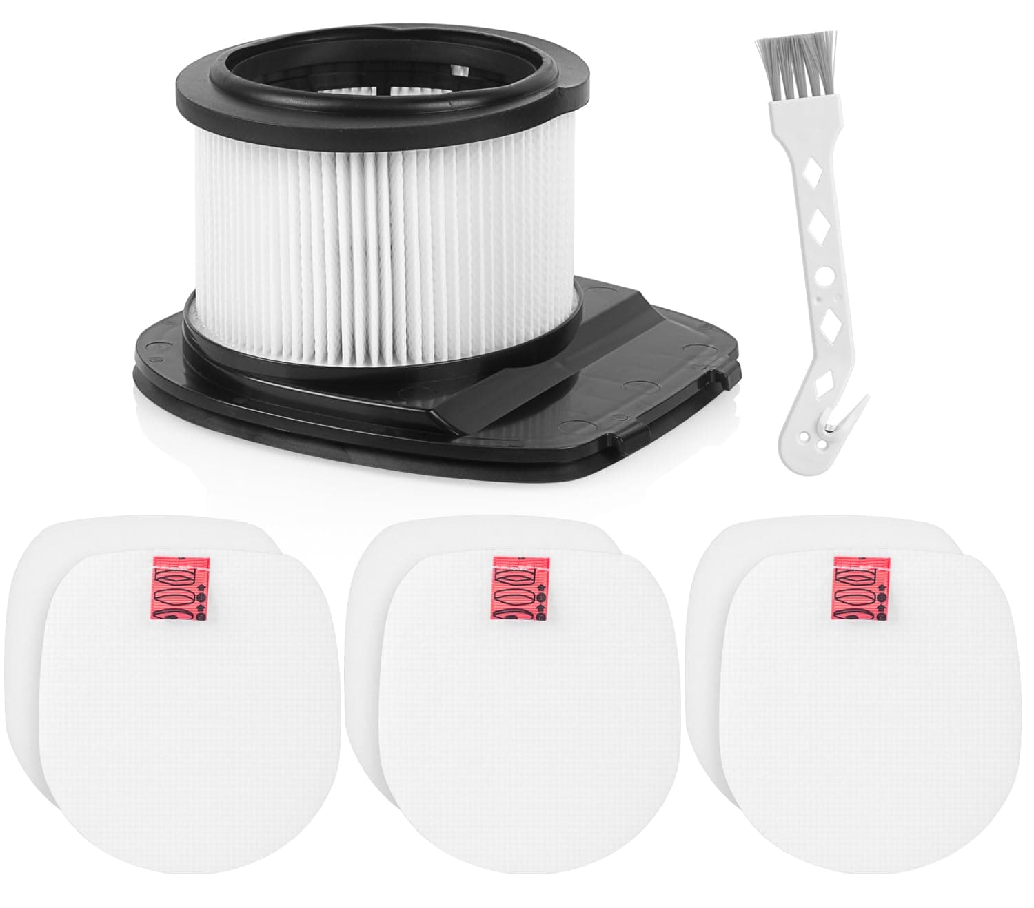 iVanzoll IZ201 Filter für Shark Cordless Stick Staubsauger IZ201EU IZ201EUTIZ201EUTSB IZ251EU IZ251EUT IZ103EUGB Duoclean Anti-Haarwickel Staubsauger (IZ201EU-1+3) IZ201UK-1+3