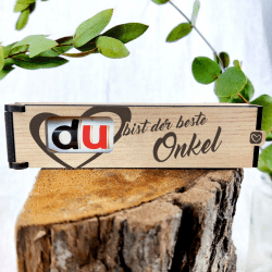 Onkel Geschenk - Schokoriegel Geschenkbox inkl. Duplo 🍫👨