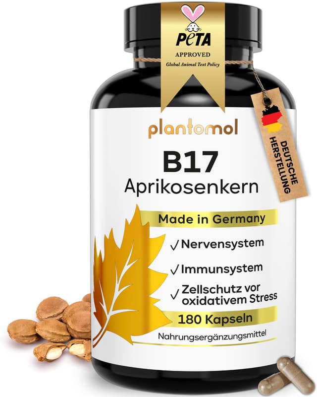 🌿 Hol dir deine natürlichen B17 Vitamin Kapseln von plantomol! 🍊