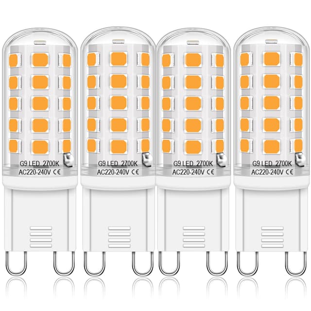🌟 Auting G9 LED Lampe Warmweiß 2700K, g9 led Birnen, LED Leuchtmittel 4W - 4er Pack C- G9 LED 4 Stück 🌟