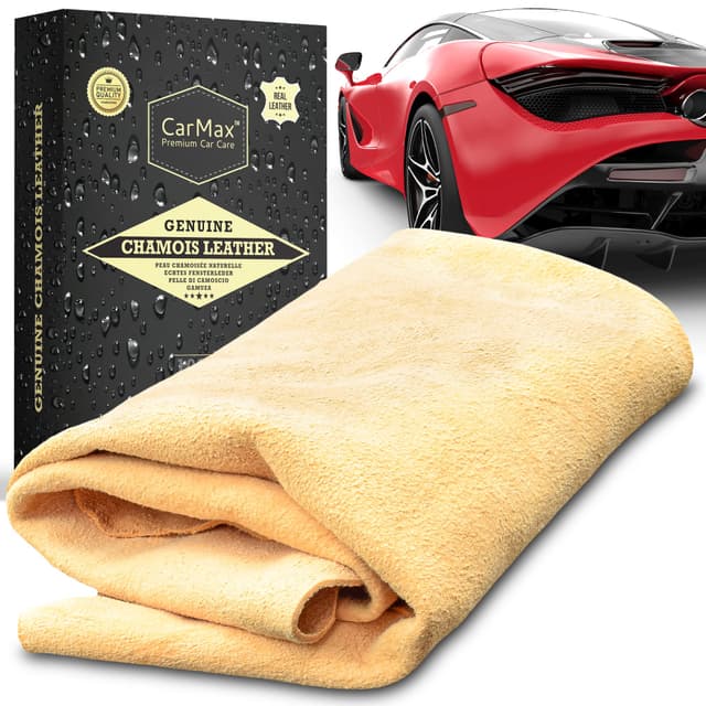 CarMax Premium Qualität Fensterleder/Auto Trockentuch Extra Large 🚗🌟 - Super weich und saugfähig XL