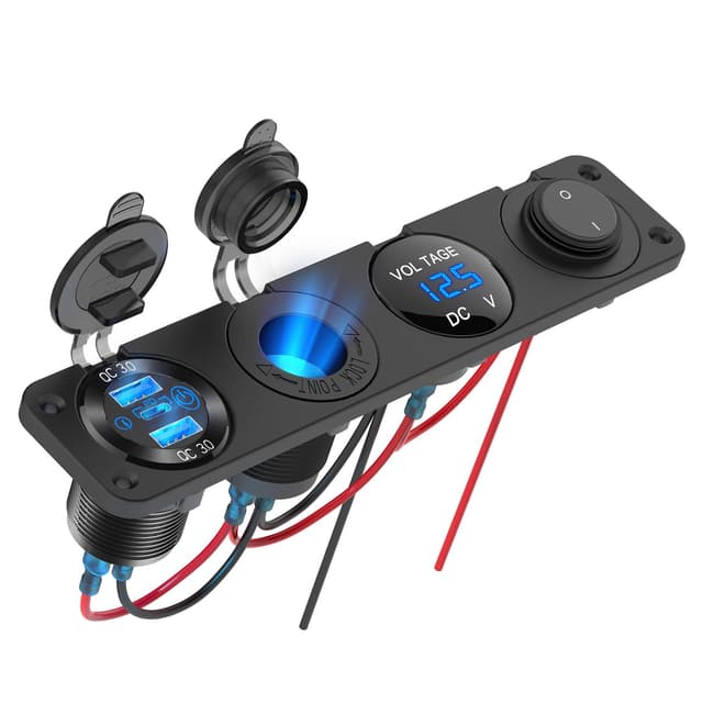 12V USB Steckdose RV-Zubehör Marine Schalttafel Stecker 4-in-1 Bausatz 🚢
