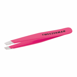 TWEEZERMAN Mini Pinzette Neon Pink 🌸 Profi-Qualität für präzises Augenbrauen zupfen Angebot bei HelloDeals