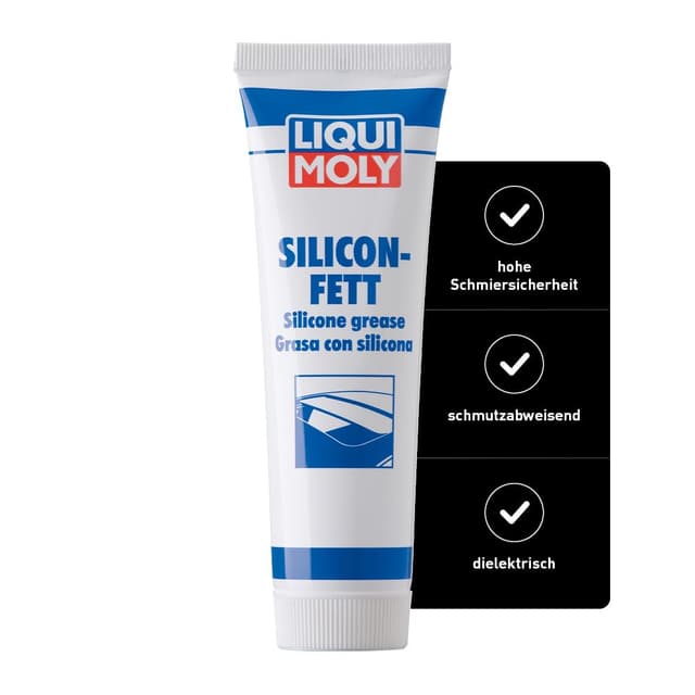 LIQUI MOLY Silicon-Fett transparent | 100 g | Schmierfett | Art.-Nr.: 3312, farblos ⭐️🔧