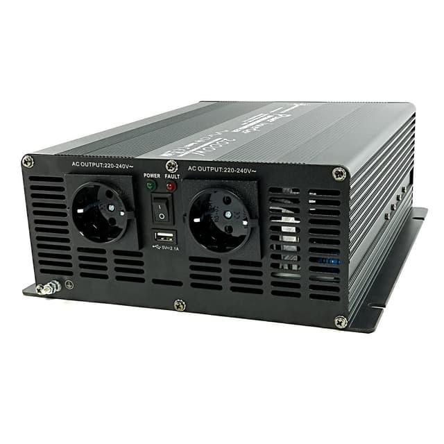 SOLARTRONICS Spannungswandler NM2000 12V 2000 Watt SCHWARZ - 4000 Watt Spitzenleistung