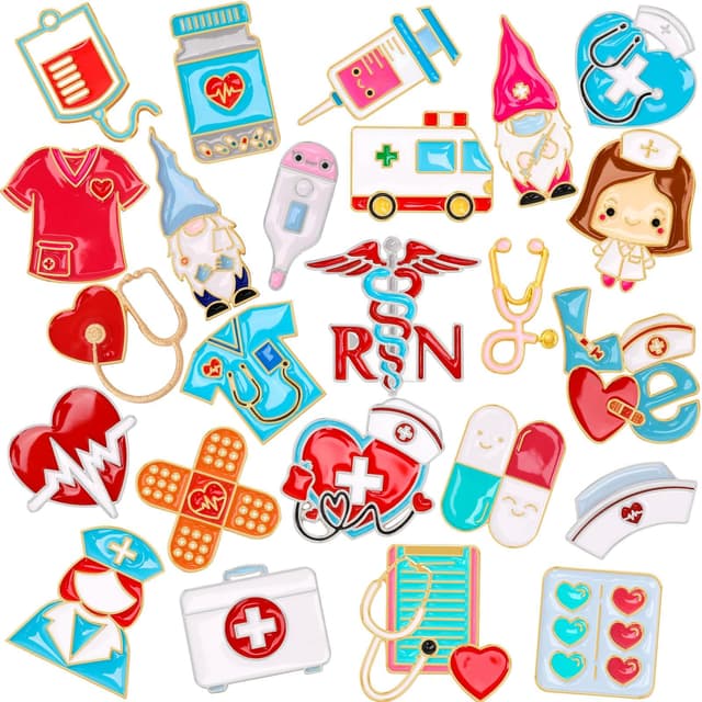 SEPGLITTER Anstecknadeln Pins Krankenschwester Set 🌟