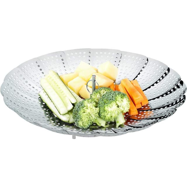 🌿🍲 Ecooe Edelstahl Dampfgarer Einstellbar Dünsteinsatz (15.5cm-27cm) 🍲🌿