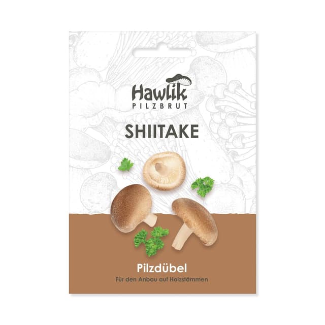 Hawlik Pilzbrut - 🍄 Shiitake Pilze auf Holz & Baumstämmen züchten 🌳