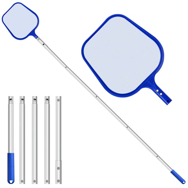 🏊‍♂️ Angebot: CNMTCCO Pool Kescher mit Teleskopstange, 204 cm lang, für Teiche, Algen & Bestway Pool