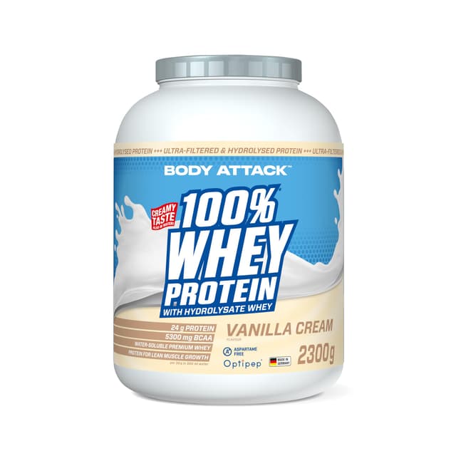 Angebot: Body Attack 100% Whey Protein - Vanille, 2,3 kg