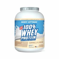Angebot: Body Attack 100% Whey Protein - Vanille, 2,3 kg Angebot bei HelloDeals