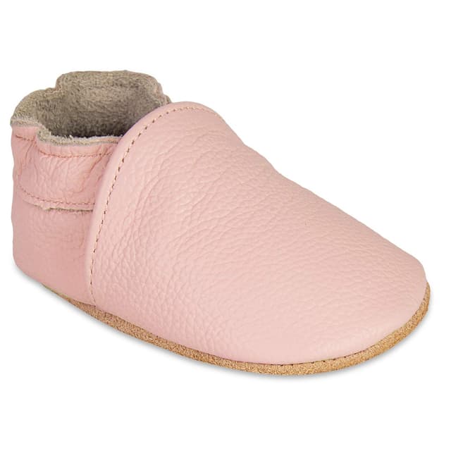 👶 HMIYA Weiche Leder Krabbelschuhe Babyschuhe Lauflernschuhe mit Wildledersohlen