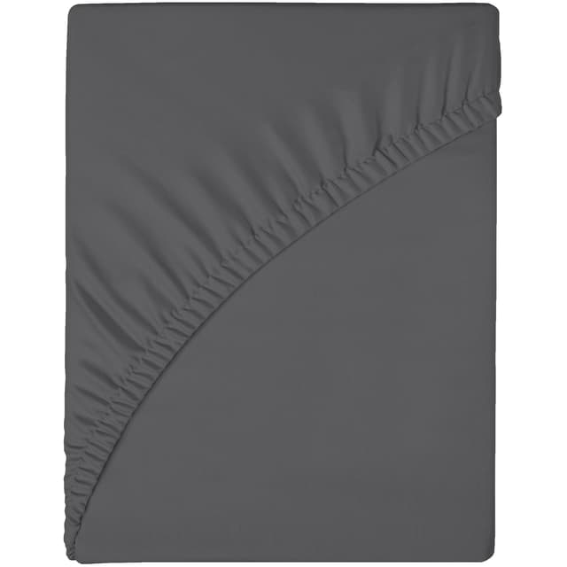 🌟 Super Angebot! wyewye Spannbettlaken für 140 x 200 x 25 cm, Dunkelgrau 140x200x25 cm Dunkelgrau