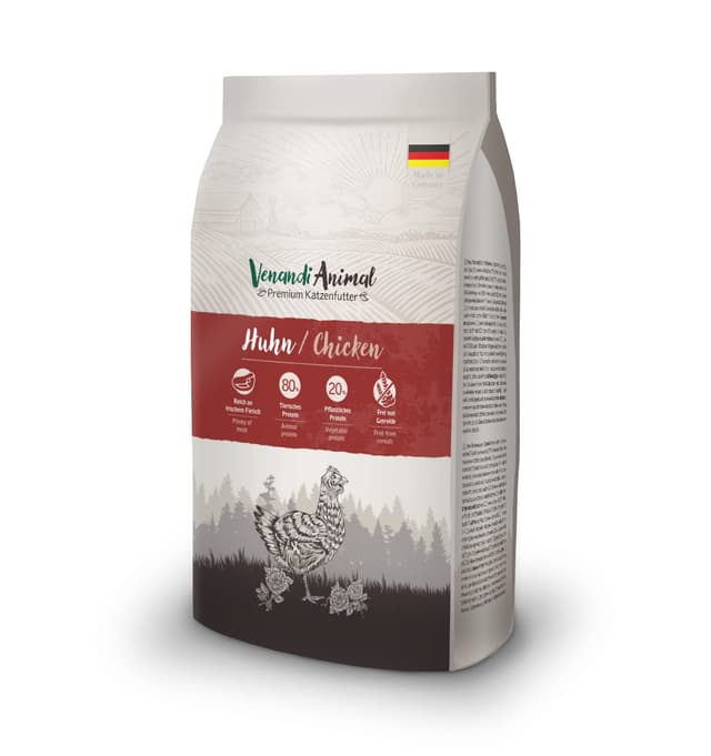 🐱 Venandi Animal Premium Katzenfutter 🐔 Trockenfutter, getreidefrei 1,5kg