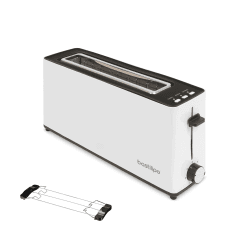🔥 Deal des Tages! Bastilipo - Firefox AB-900 Weiß Toaster, 900W 🍞