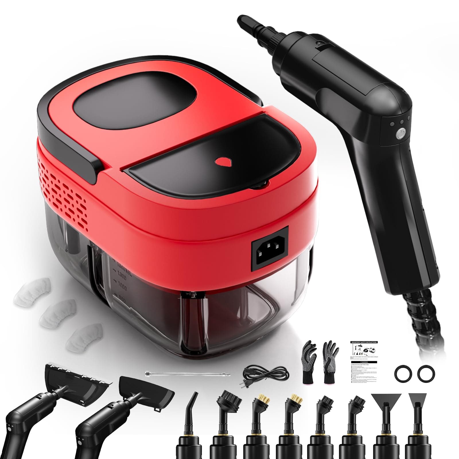 Dampfreiniger Handgerät, 2500W Druckdampfer zum Reinigen 👌🧼
