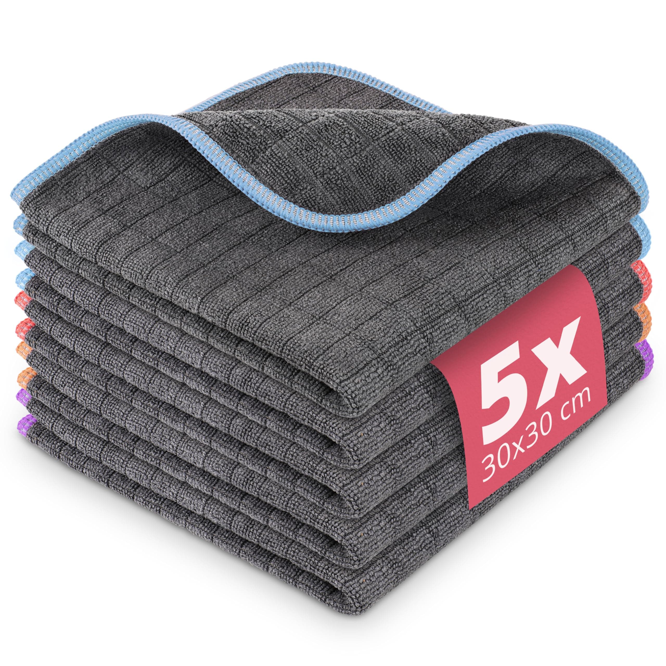 🌟 Deal des Tages: Lavandola 5X Mikrofasertücher Set 30x30cm 🌟