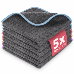 🌟 Deal des Tages: Lavandola 5X Mikrofasertücher Set 30x30cm 🌟
