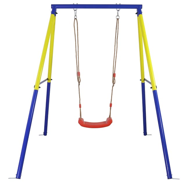 CCLIFE Schaukelgestell Outdoor bis 180 kg Schaukel mit Gestell 😃 Höhenverstellbare Kinder Schaukelgerüst 🌟 Schaukelsitz Schaukelbrett für Garten Ab 3 Jahren ZERRO