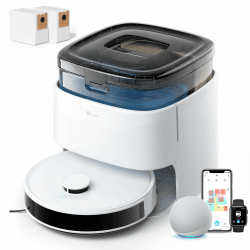 LEFANT M3 Saugroboter mit Wischfunktion | 12000Pa Saugleistung | Automatische Staubentleerung
