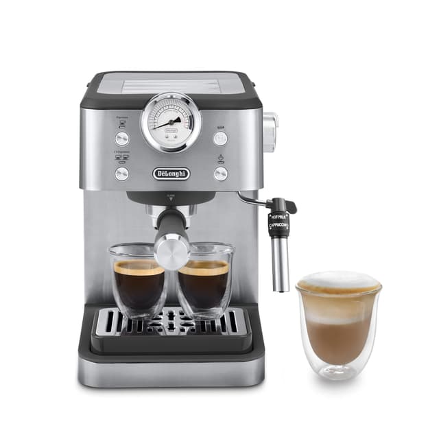 De'Longhi Siebträgermaschine Linea Classic EM450.M | Espressomaschine mit Milchaufschäumer