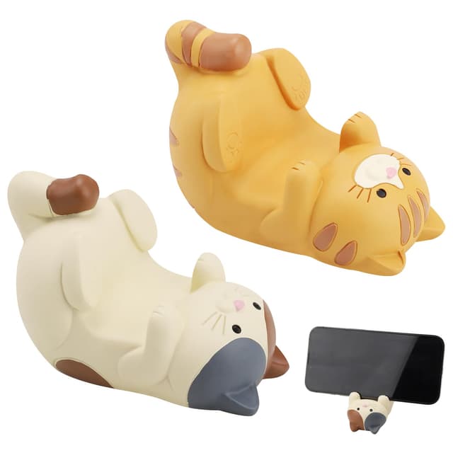 😺📱 HENGBIRD 2 Pcs Funny Cat Holder - Süßer Katzenkopf Handyhalter