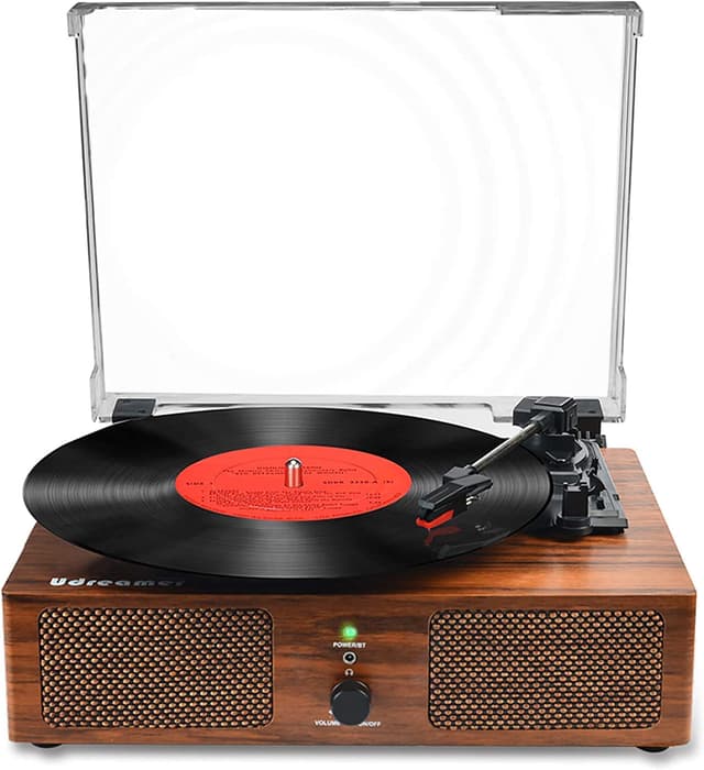 Udreamer Schallplattenspieler mit Bluetooth und Stereolautsprechern 🎶🎵