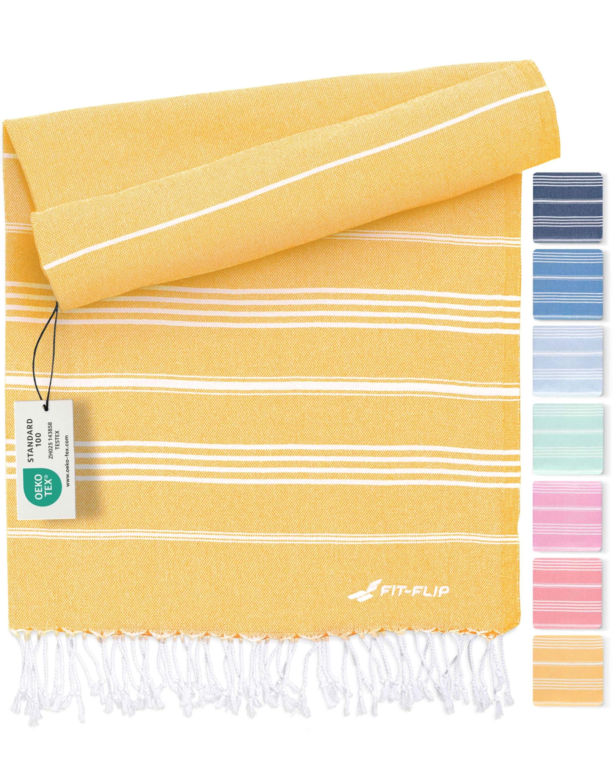 Fit-Flip Hamamtuch aus 100% Baumwolle Sultan 23 Honey - Sultan 100x200cm