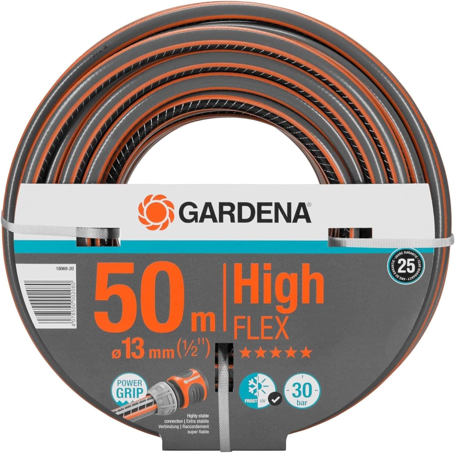 🌿🌞 Gardena Comfort HighFLEX Schlauch 13 mm (1/2 Zoll), 50 m: Gartenschlauch mit Power-Grip-Profil 🌿🌞