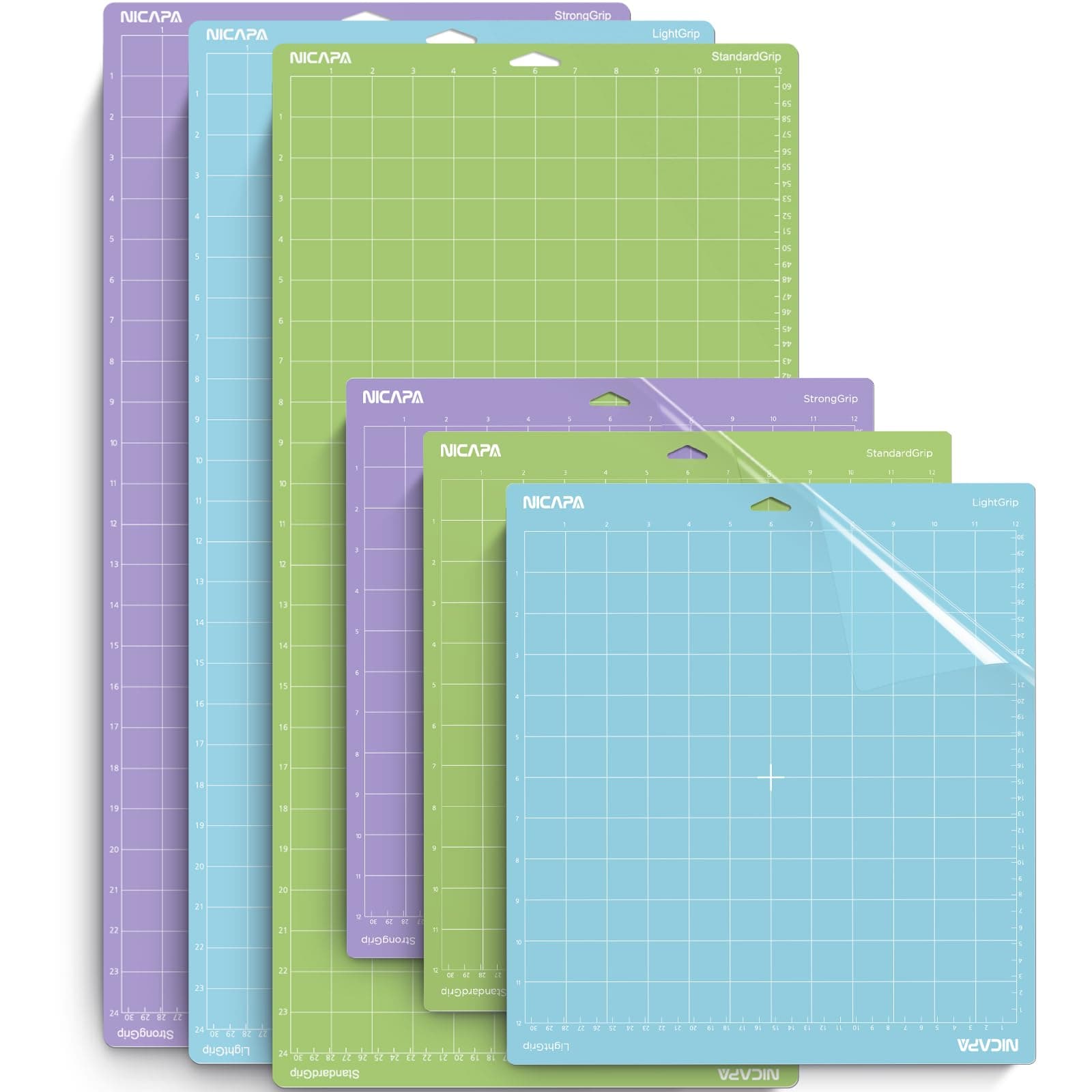 🎨 NICAPA Matte Variety Grip Schneidematte 12x24 für Cricut Explore 3/Air 2/Air/Maker Zubehörz 12x12 🛠️