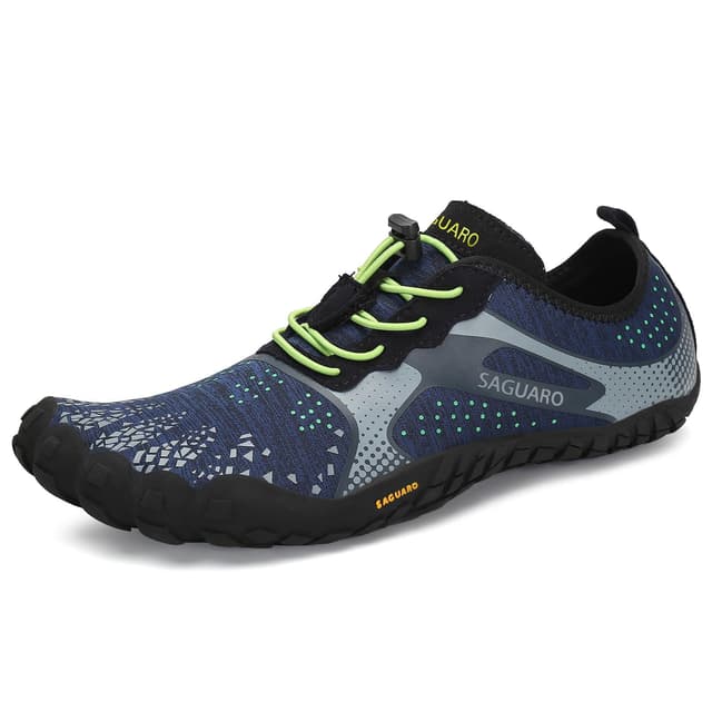 👣 SAGUARO Herren Damen Barfußschuhe - Atmungsaktiv und rutschfest - Blau