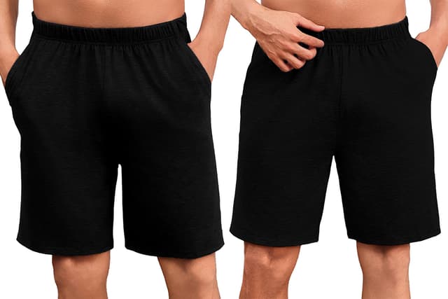 🌙 Uniexcosm Schlafanzughose Herren Kurz Sommer Schlafshorts Pyjamahose 🌟