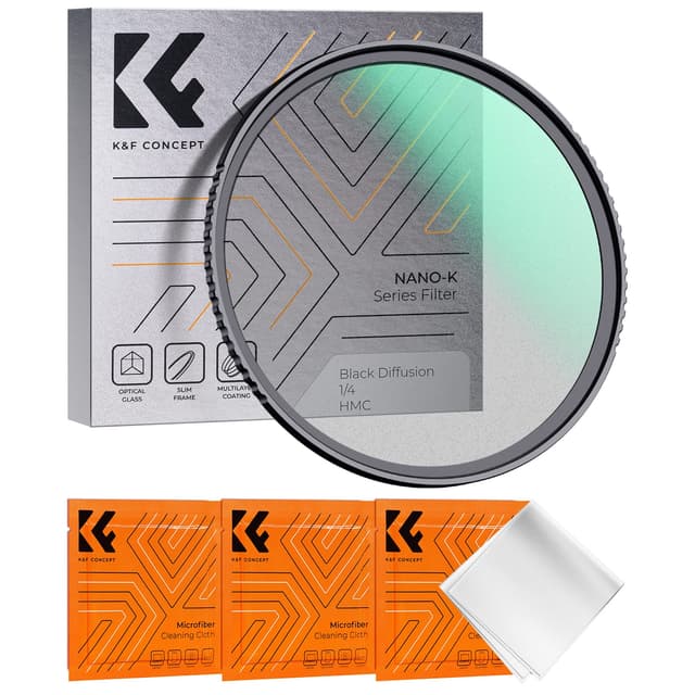 K&F Concept Nano-K Serie Black-Mist 1/4 Filter 67mm Black Promist 1/4 Filter 📸🎥