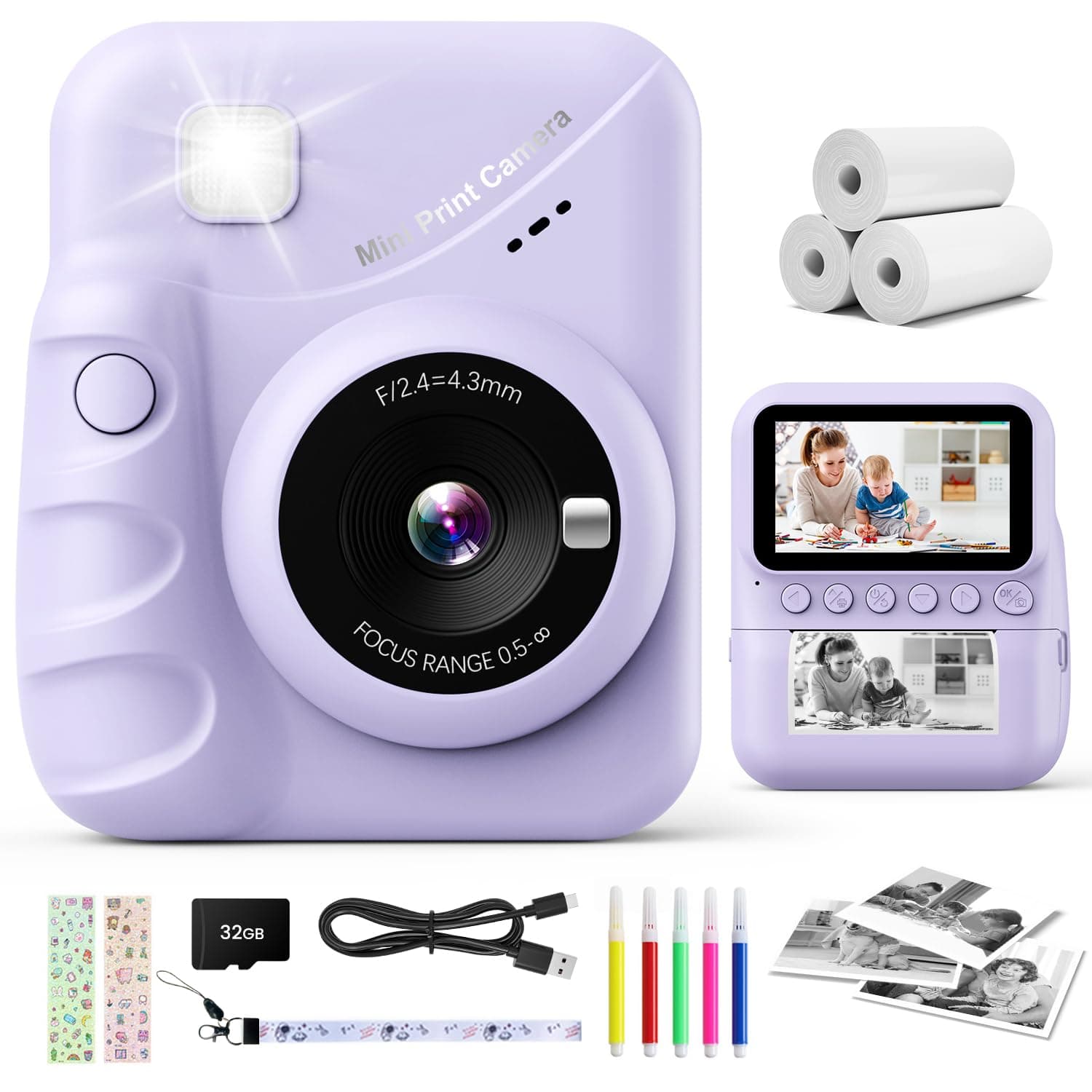 CalineGam Sofortbildkamera für Kinder 📸🎁