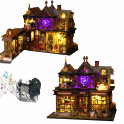 🏠🔮 Magisches Haus DIY Miniatur Haus Kit - Weihnachten Halloween Dekorationen