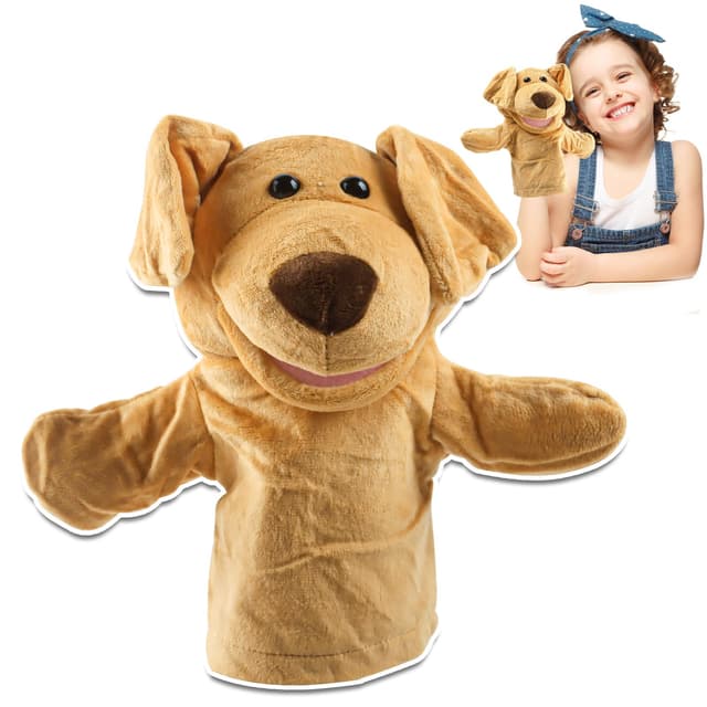 TIVUNORON Welpen Handpuppe - Fantasievolles Spielzeug für Kinder 🐶