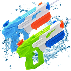 🌊🔫 Delycazy Wasserpistole für Kinder, 2 Stücke Wasserpistole mit 10 Meter Großer Reichweite 🌞🏖️