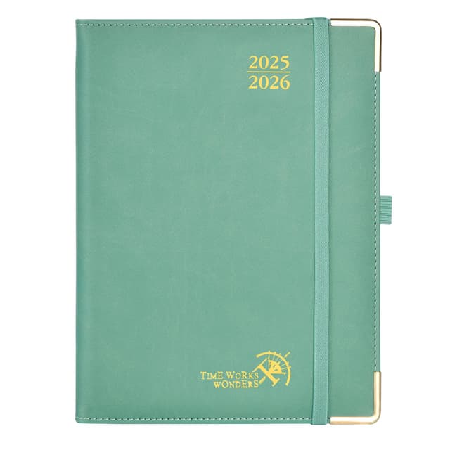 📅 POPRUN Premium Kalender 2025 2026 Wochenplaner Hardcover 🌟