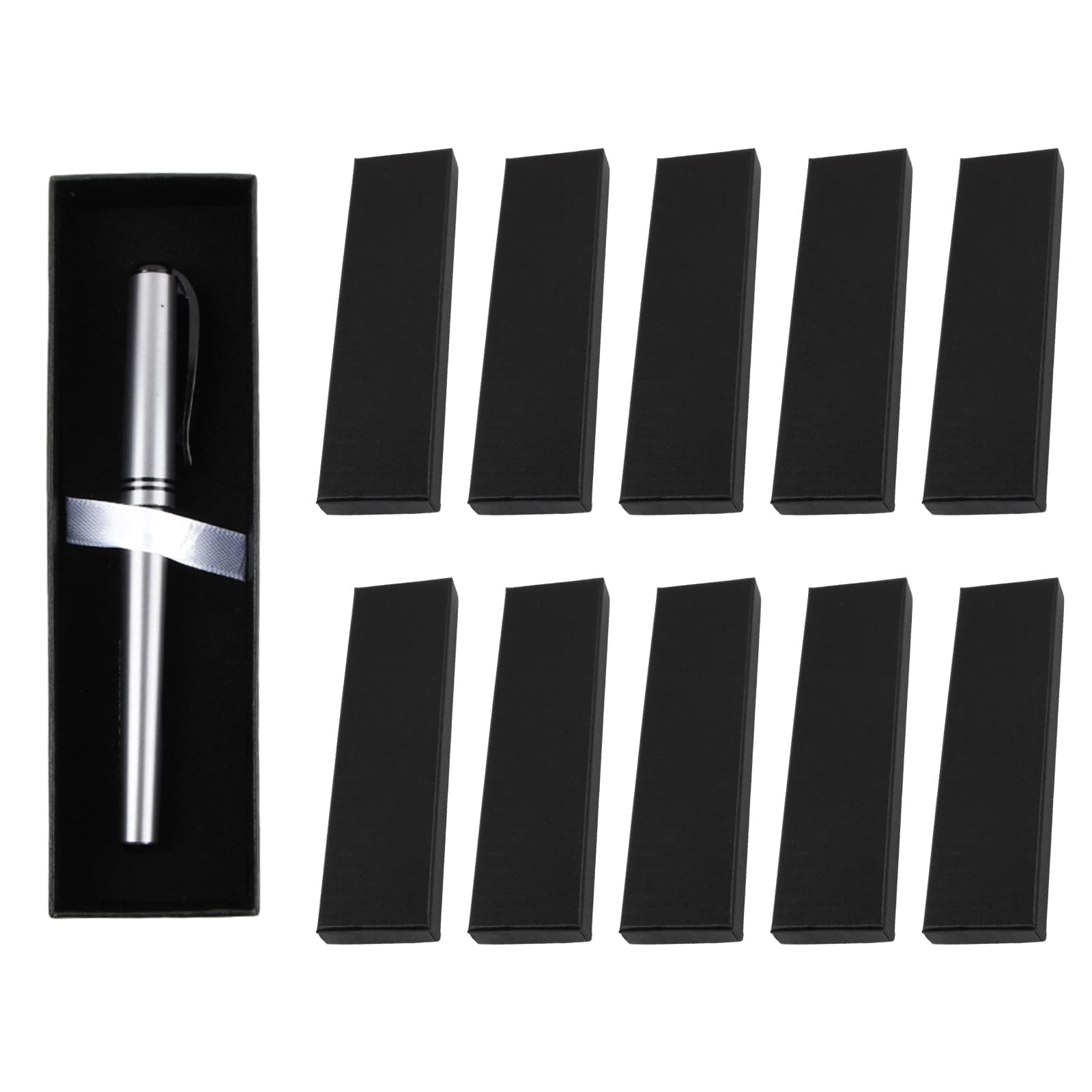 🎁 10 Stück Stifte Verpackung Box 18 x 5,2 x 2,5 cm - Kugelschreiber Boxen Leere